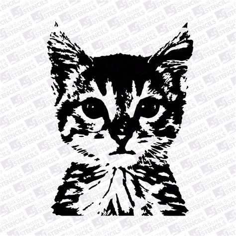 Cat Face Stencil Printable